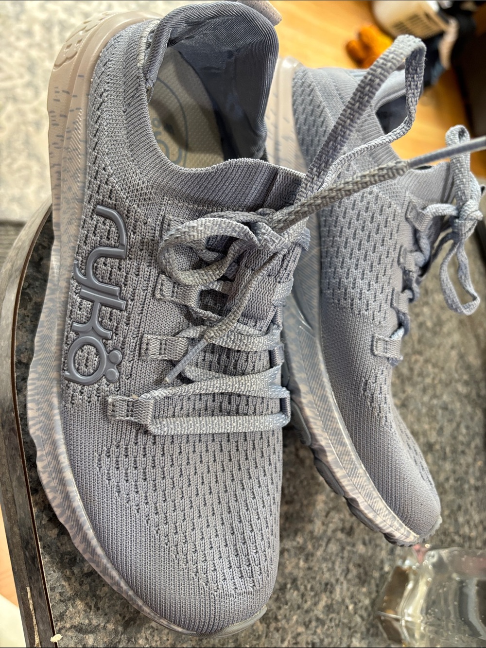 Ryka women’s Light Grey Athletic Knit Sneaker